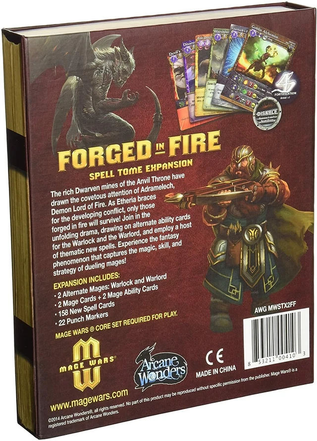 Alt view image 3 of 3 - Arcane Wonders Mage Wars Forged in Fire Game