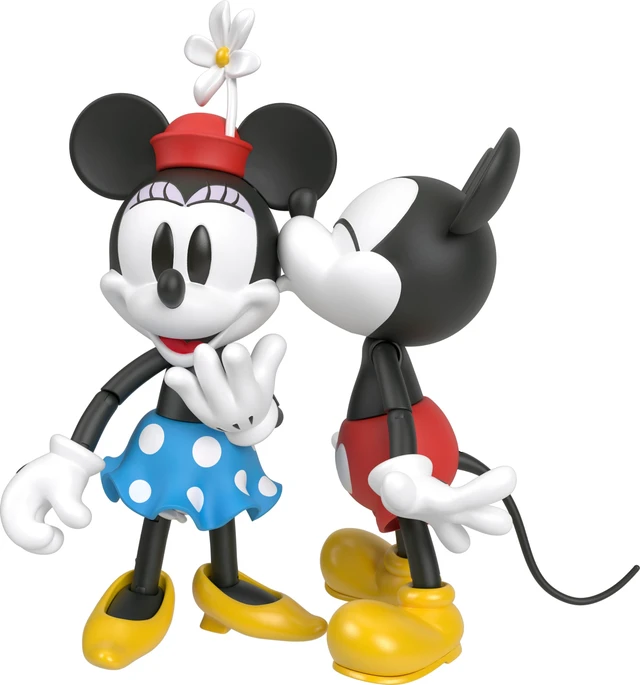 Alt view image 5 of 6 - Mattel Disney 100 Collectible Action Figures Mickey and Minnie Mouse, Posable Characters, Swappable Head & Hands, Soft Good Elements