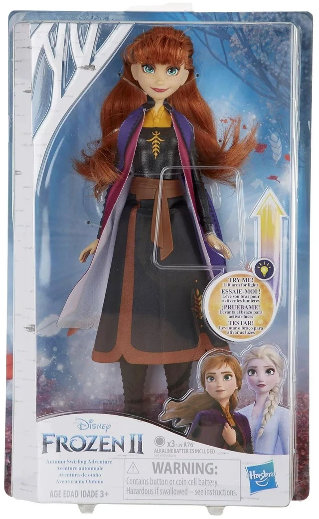 Main image of Disney Frozen Anna Autumn Swirling Adventure Fashion Doll That Lights Up