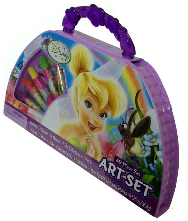 Alt view image 3 of 4 - Disney Fairies Take-a-long Purse Art Set