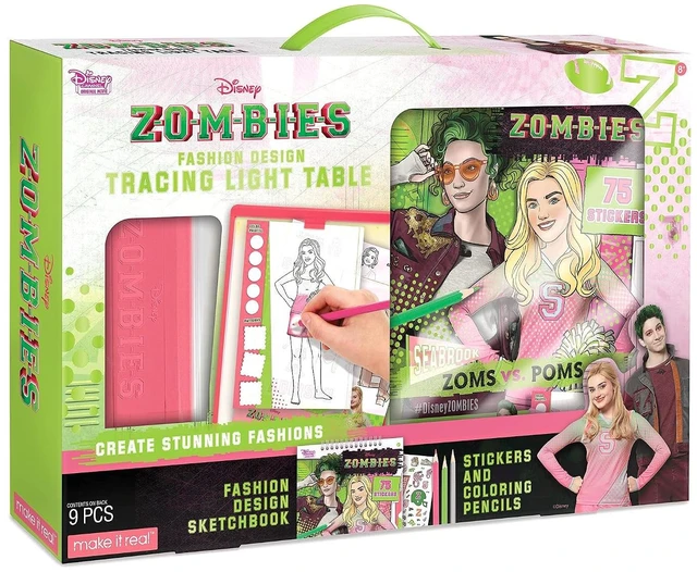 Main image of Disney Zombies Fashion Design Light Table - Kids' Tracing Light Box & Accessories