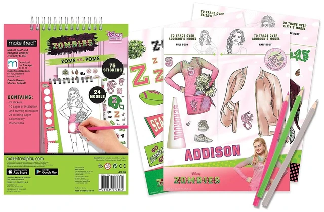 Alt view image 4 of 7 - Disney Zombies Fashion Design Light Table - Kids' Tracing Light Box & Accessories