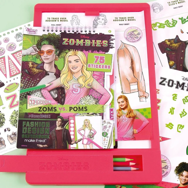 Alt view image 7 of 7 - Disney Zombies Fashion Design Light Table - Kids' Tracing Light Box & Accessories