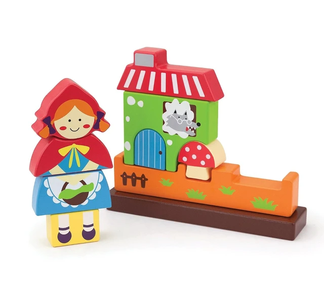 Alt view image 3 of 3 - Edushape 10-Piece Red Riding Hood Magna Blocks