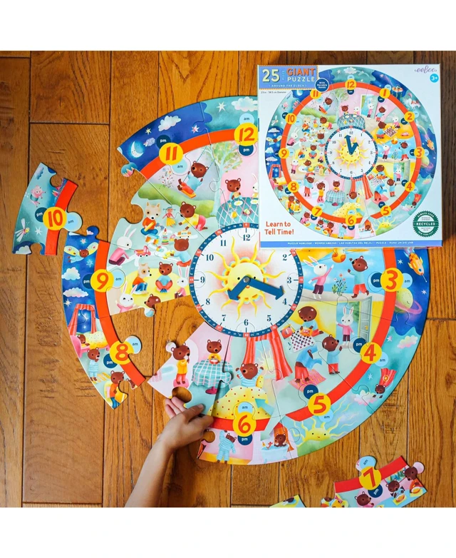 Alt view image 5 of 5 - eeBoo: Around The Clock Jigsaw Puzzle, Engaging Way to Teach Time Telling, Provides an Innovative, Educational Experience, Perfect for Ages 3 and up