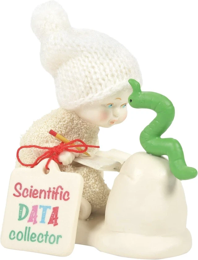 Main image of Dept 56 Snowbabies Awesome Scientific Data Collector Figurine, 2.99 Inch, In Box