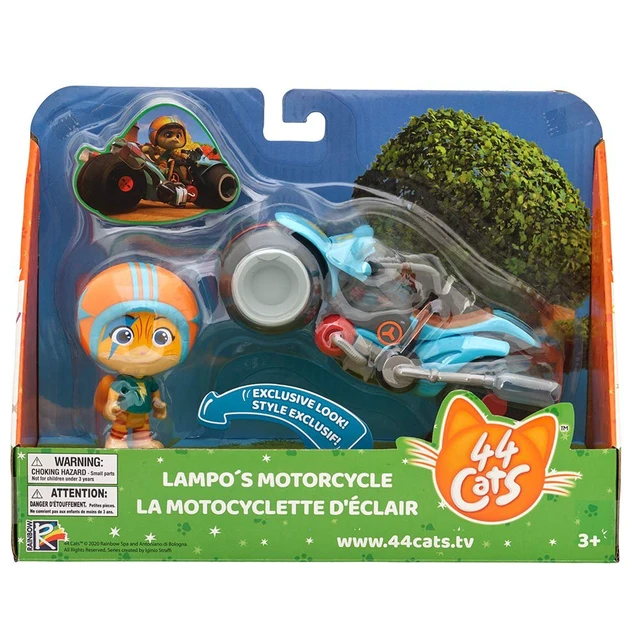 Alt view image 6 of 7 - Bandai Namco - 44 Cats Vehicle with 3" Figure, Lampo Vehicle (ID88082)