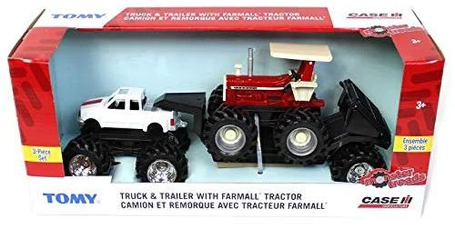 Alt view image 2 of 2 - ERTL Monster Treads Truck with 1206 Farmall and Trailer Set 37867