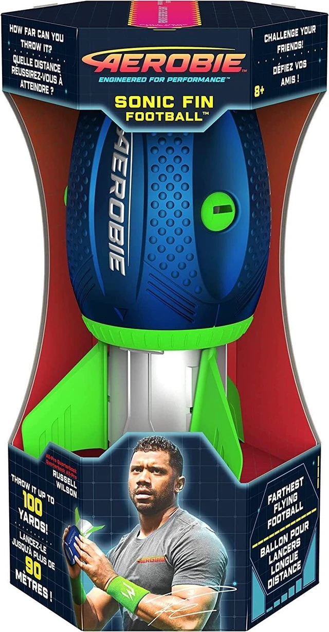 Alt view image 3 of 3 - Aerobie Sonic Fin Football, Aerodynamic High Performance Football Toy, Outdoor G