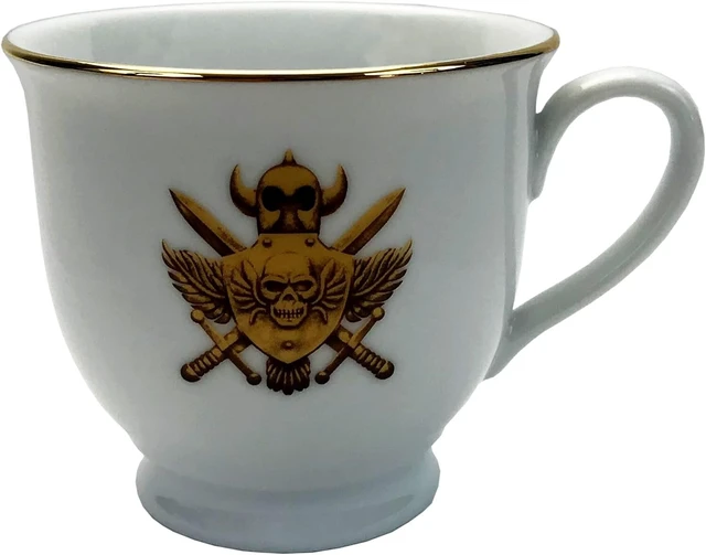 Alt view image 2 of 6 - Masters of The Universe Revelation Castle Grayskull Crest Porcelain Cup & Saucer