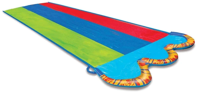 Alt view image 5 of 5 - Banzai Triple Racer 16 Ft Water Slide-with 3 bodyboards included, Multicolor