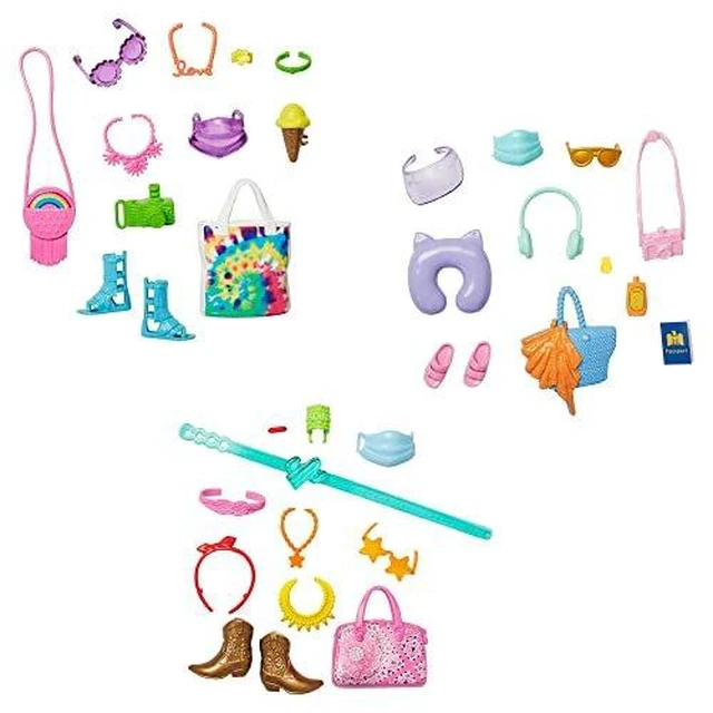 Alt view image 3 of 3 - Barbie Accessories Neon Festival Pack With 11 Storytelling Pieces For Barbie Dolls