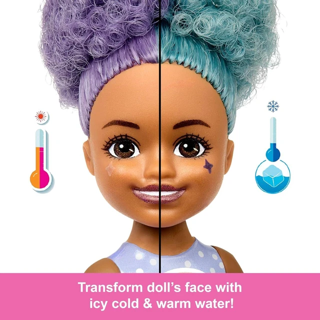 Alt view image 3 of 5 - Barbie Chelsea Pop Reveal Doll Set, Treat Series with 5 Surprises Including Scented Small Doll, Pop-It Pet & Color Change (Styles May Vary)