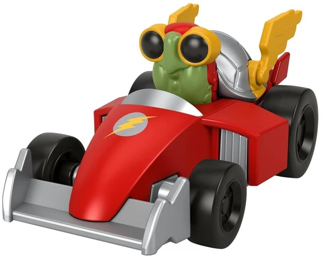Main image of Fisher-Price Die-Cast Metal Superhero Vehicles Inspired by DC League of Superpets Movie - Merton The Turtle in Red Racecar