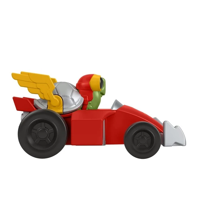 Alt view image 5 of 5 - Fisher-Price Die-Cast Metal Superhero Vehicles Inspired by DC League of Superpets Movie - Merton The Turtle in Red Racecar