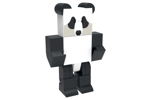 Alt view image 4 of 5 - BEE SWARM SIMULATOR Panda Bear Action Figure