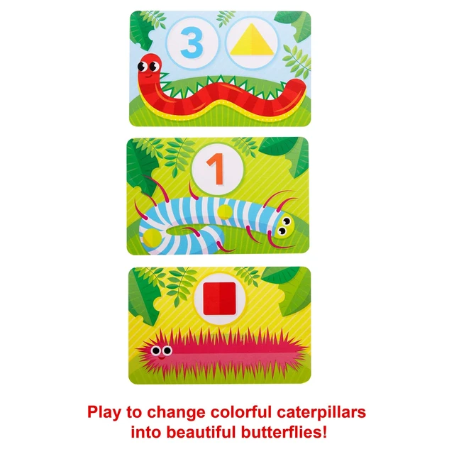 Alt view image 7 of 7 - Mattel Games Patty-Pillar Fisher-Price Kids Pre-School Game, Colors, Shapes & Matching with Cards, Tokens & Caterpillar Spinner, 2 to 6 Players, Gift for Kids Ages 3 Years & Older