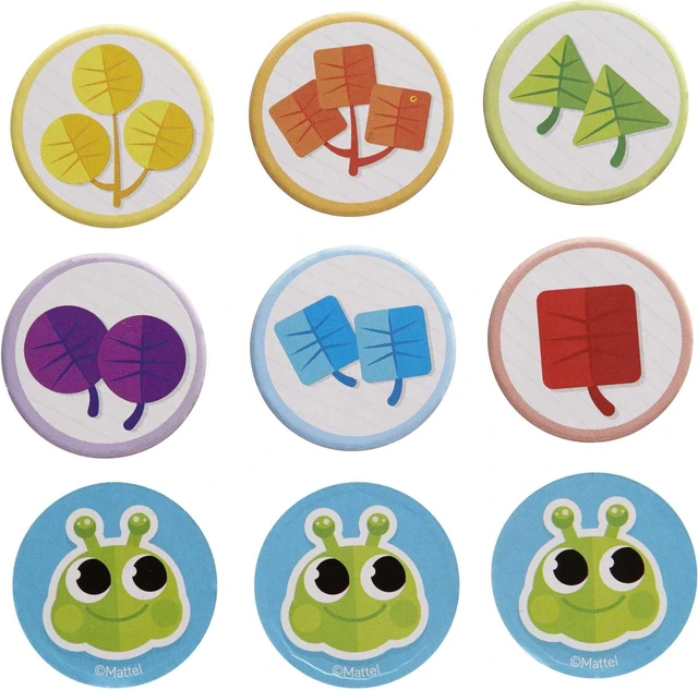 Alt view image 6 of 7 - Mattel Games Patty-Pillar Fisher-Price Kids Pre-School Game, Colors, Shapes & Matching with Cards, Tokens & Caterpillar Spinner, 2 to 6 Players, Gift for Kids Ages 3 Years & Older