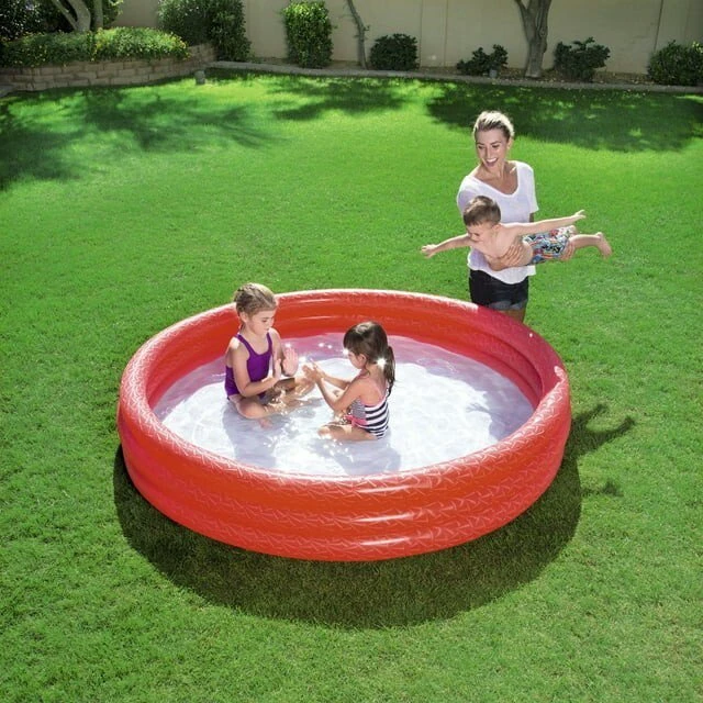 Alt view image 3 of 3 - H2OGO! 6' x 13" Inflatable Play Pool - Red