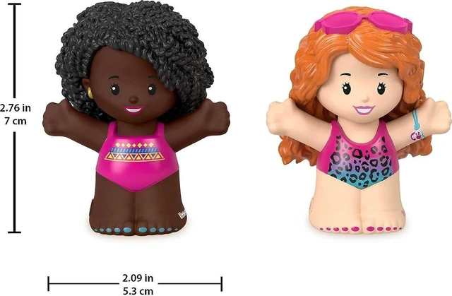 Alt view image 2 of 2 - Little People Barbie Toddler Toys Swimming Figure Pack, 2 Characters