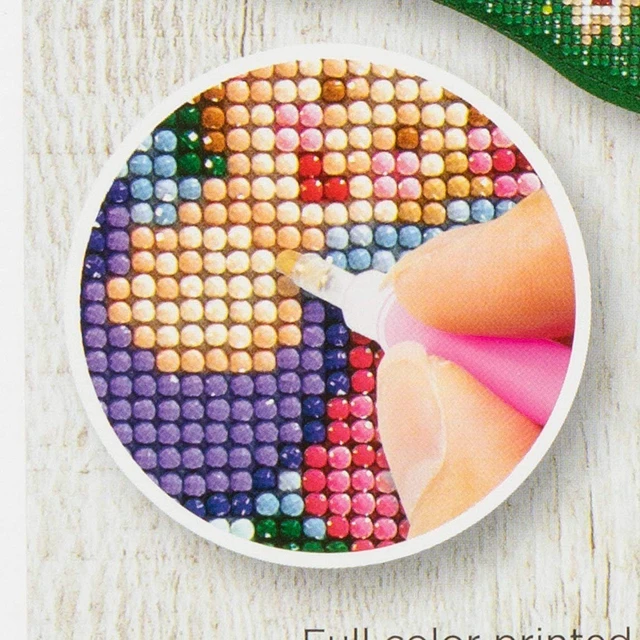 Alt view image 2 of 6 - Bucilla 89320E Felt Applique Gem Dots Stocking Kit, Sugarplum Fairy, 18"