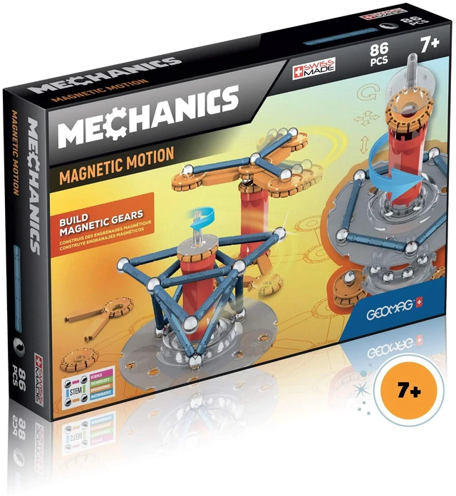 Main image of Geomag Magnetic Toys | Kids STEM Building Toys | Mechanics Magnetic Motion | Magnet Gears Construction | Educational Gifts | Swiss-Made | Age 7+ 86 Piece