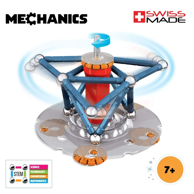Alt view image 2 of 5 - Geomag Magnetic Toys | Kids STEM Building Toys | Mechanics Magnetic Motion | Magnet Gears Construction | Educational Gifts | Swiss-Made | Age 7+ 86 Piece