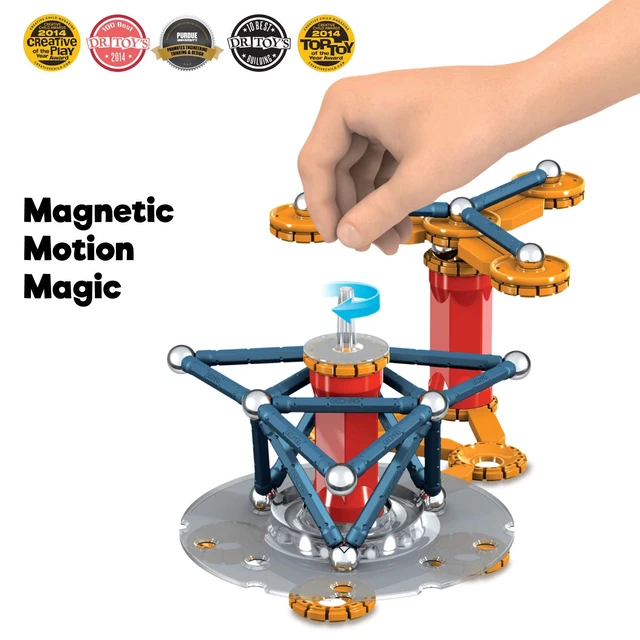 Alt view image 3 of 5 - Geomag Magnetic Toys | Kids STEM Building Toys | Mechanics Magnetic Motion | Magnet Gears Construction | Educational Gifts | Swiss-Made | Age 7+ 86 Piece