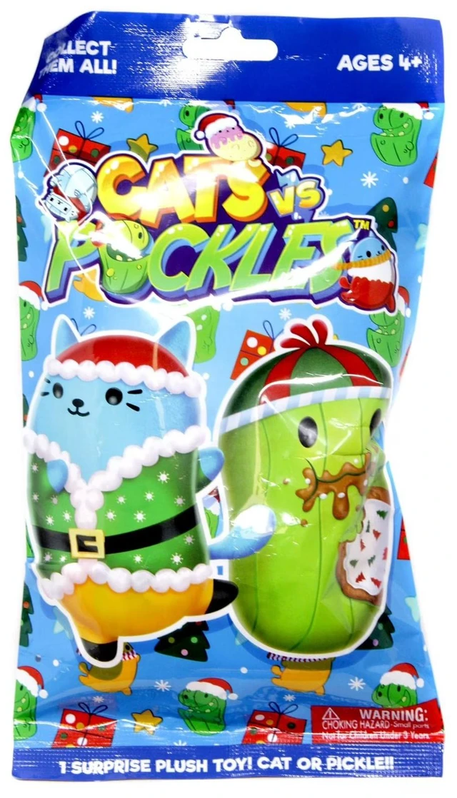 Main image of Cats Vs. Pickles Surprise Plush Holiday Mystery Pack