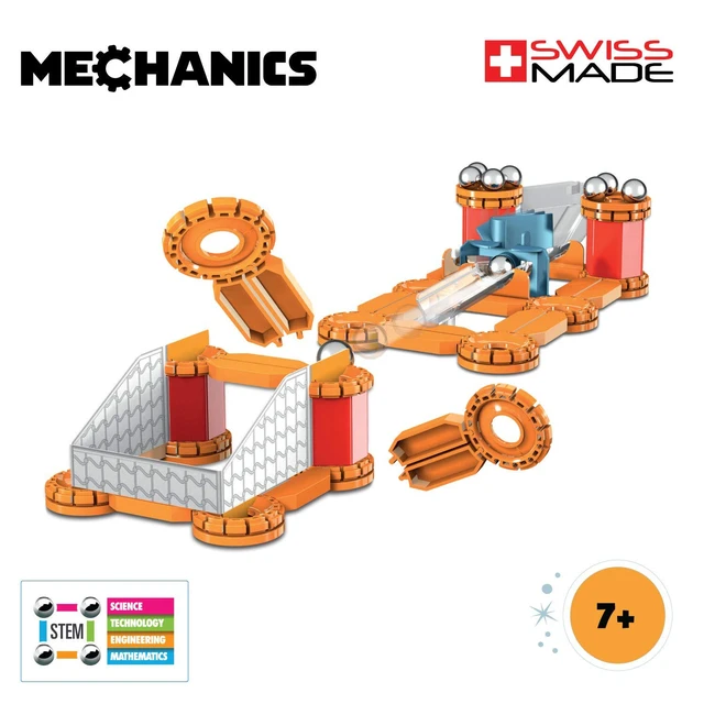 Alt view image 2 of 5 - Geomag Magnetic Toys Magnets for Kids Mechanics Goal Challenge Educational Board Game & Building Set Swiss-Made Age 7+ 96 Piece, Multicolor (769)