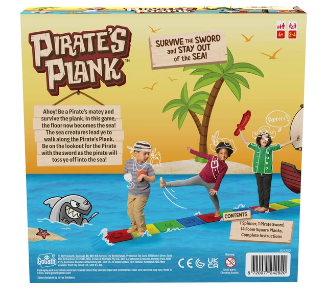 Alt view image 6 of 6 - Goliath Pirate's Plank | from The Makers of The Floor is Lava | Promotes Fun and Active Play | Ages 4 and Up, 2-4 Players
