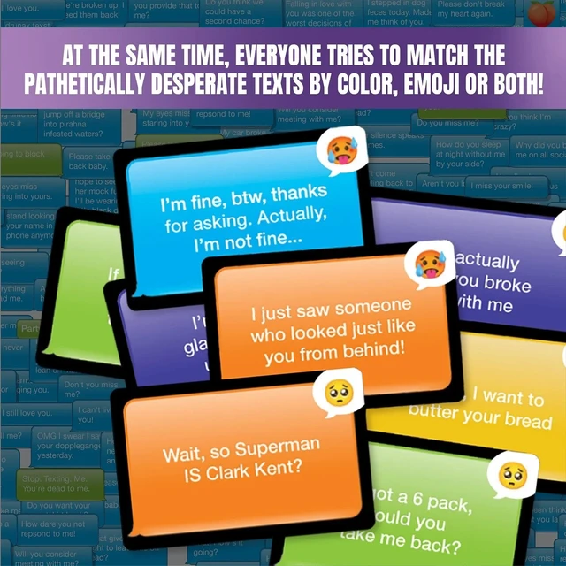 Alt view image 4 of 7 - Goliath Texts from Your Ex Game - Hilarious Party Game