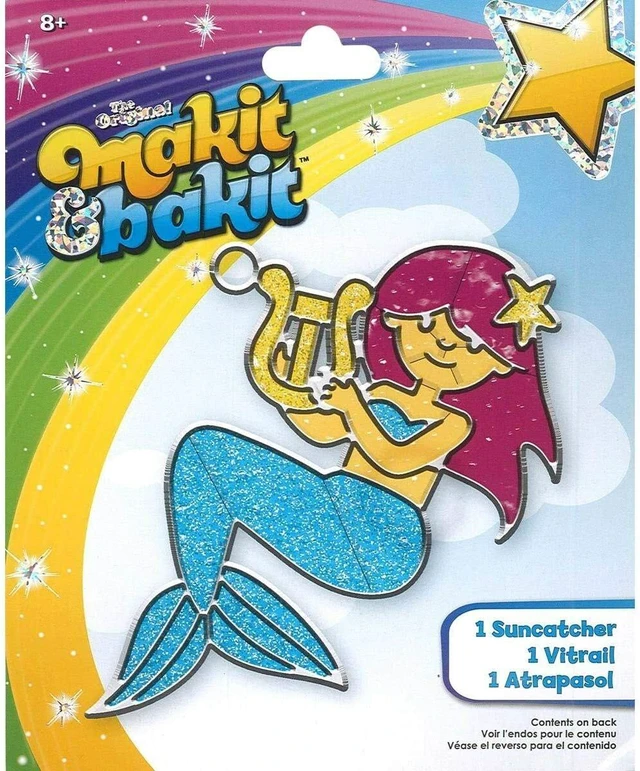 Main image of Colorbok Makit & Bakit Suncatcher Kit: Mermaid
