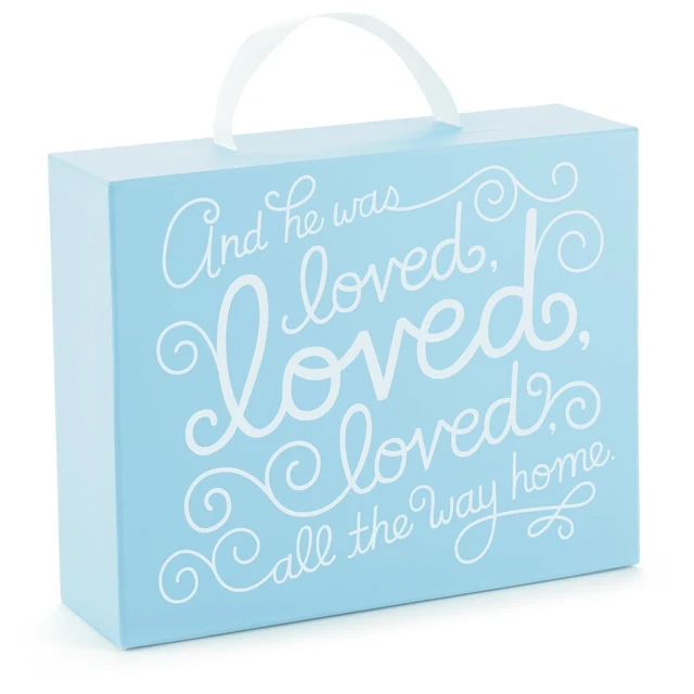 Alt view image 3 of 3 - Hallmark Loved Baby Boy Blue Blanket