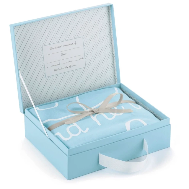 Alt view image 2 of 3 - Hallmark Loved Baby Boy Blue Blanket
