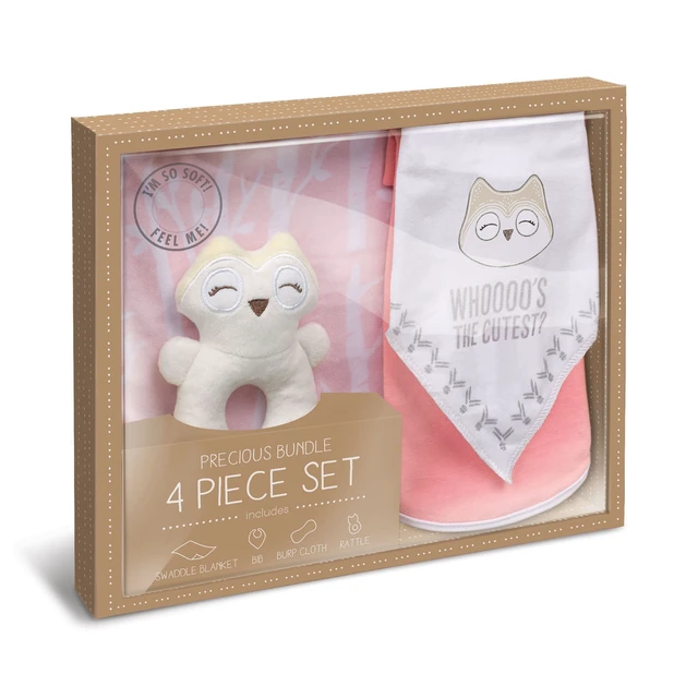 Alt view image 2 of 2 - Grasslands Road Hello World Owl Precious Bundle Set