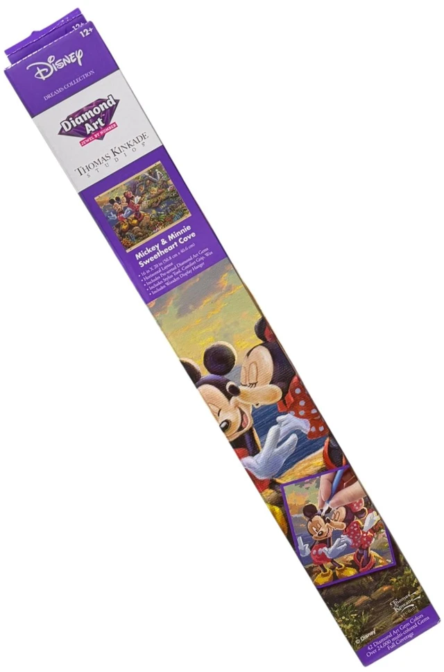 Main image of Disney diamond art Thomas Kinkade Studios Mickey & Minnie Sweetheart Cove