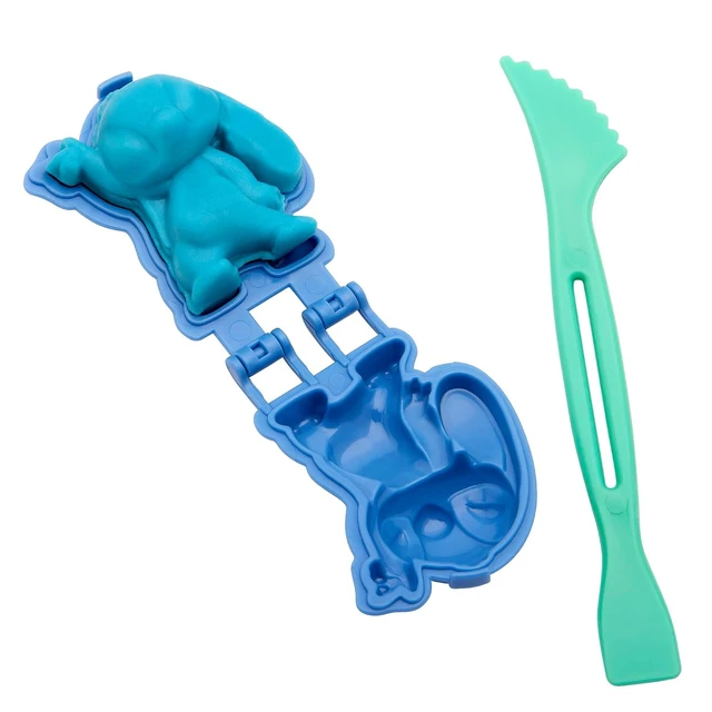 Alt view image 2 of 4 - Cra-Z-Art Disney Stitch Softee Dough Press 'N Mold Modelling Dough Playset, 3 Character Molds, Ages 3+