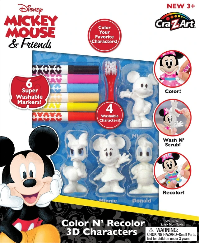 Main image of Cra-Z-art Disney Mickey Mouse Color, Scrub, and Re-color Activity Set