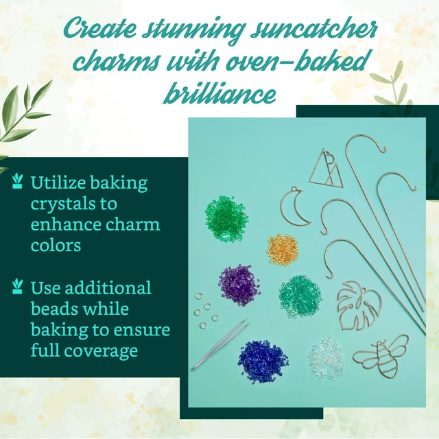 Alt view image 3 of 7 - Craft Crush Plant Charms Kit Makes 4 Suncatcher Charms for Plants Metal Garden Stakes & Decorative Ornaments for Plant Lovers, Gift, Home Decor, Teens & Adults - DIY Art & Craft Kit - Ages 13+