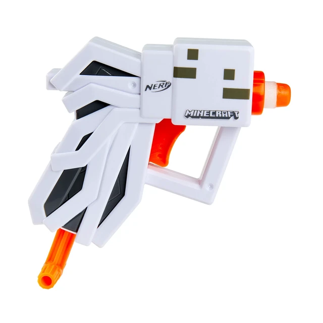 Alt view image 6 of 7 - Nerf MicroShots Minecraft Ghast Mini Blaster, Includes 2 Official Elite Darts, Christmas Stocking Stuffers, Minecraft Ghast Mob Design