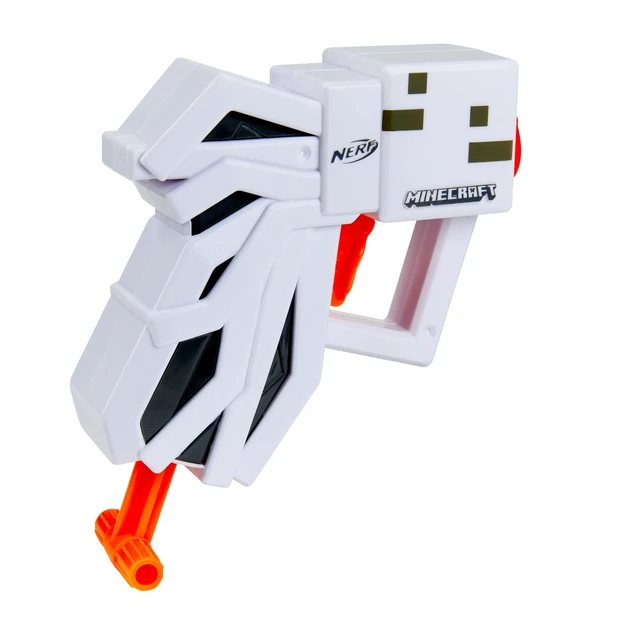 Alt view image 7 of 7 - Nerf MicroShots Minecraft Ghast Mini Blaster, Includes 2 Official Elite Darts, Christmas Stocking Stuffers, Minecraft Ghast Mob Design