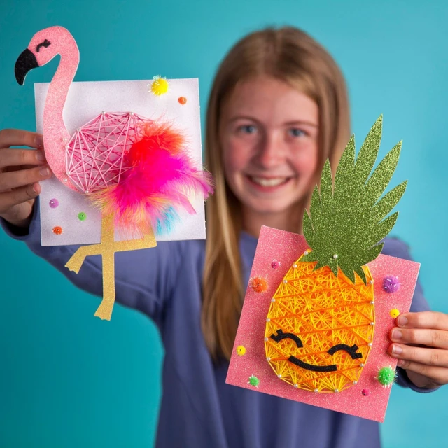 Alt view image 4 of 7 - Craft-tastic Tropical String Art Kit