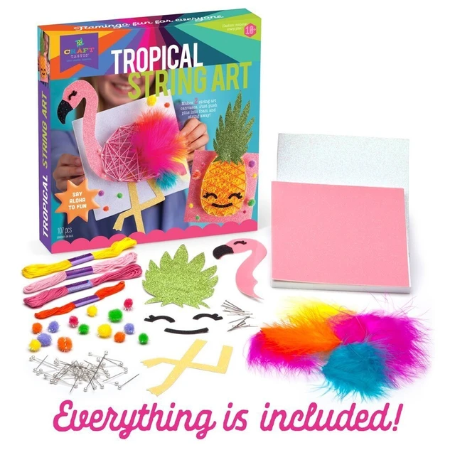 Alt view image 6 of 7 - Craft-tastic Tropical String Art Kit