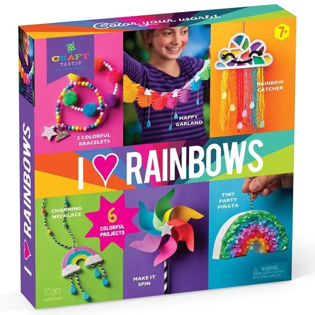 Main image of Craft-tastic I Love Rainbows Craft Kit Make 6 Colorful Arts & Crafts Projects