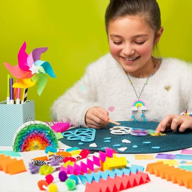 Alt view image 2 of 7 - Craft-tastic I Love Rainbows Craft Kit Make 6 Colorful Arts & Crafts Projects