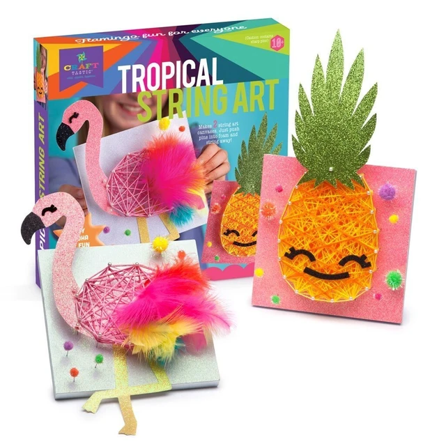 Alt view image 7 of 7 - Craft-tastic Tropical String Art Kit