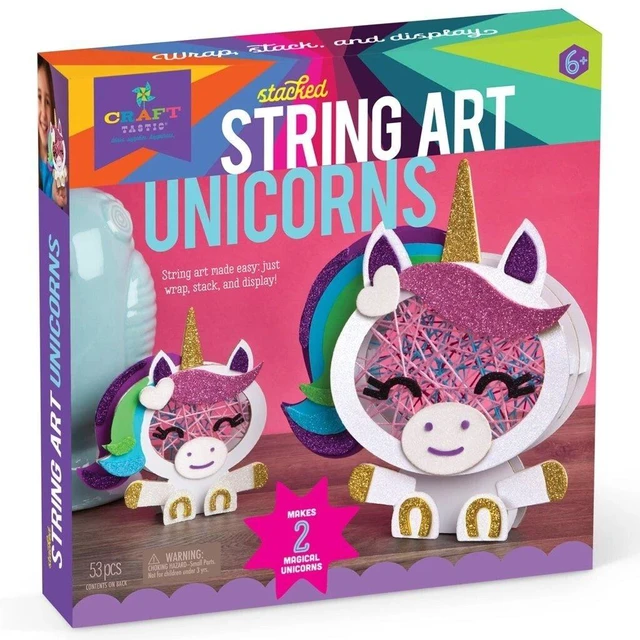 Main image of Craft-tastic Stacked String Art Unicorns