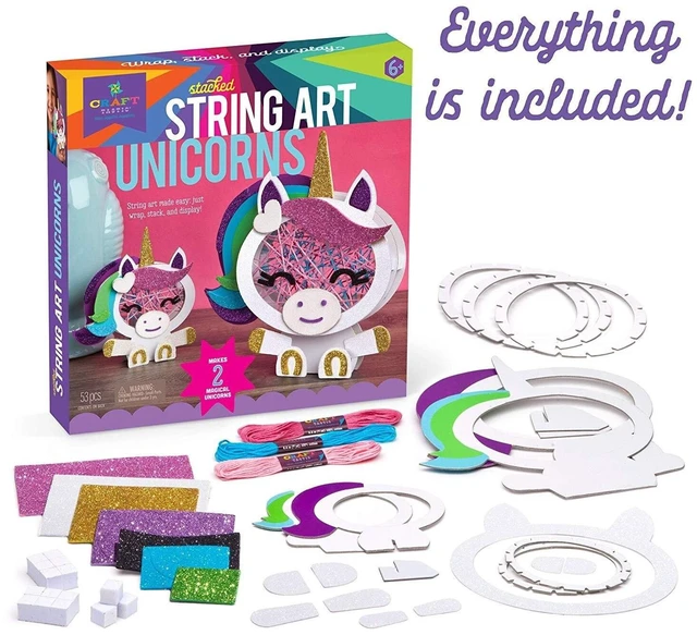 Alt view image 2 of 5 - Craft-tastic Stacked String Art Unicorns