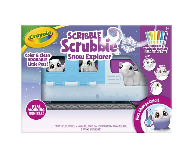 Alt view image 2 of 7 - Crayola Scribble Scrubbie Pets Arctic Snow Explorer, Color & Wash Creative Toy, Gift for Kids, Age 3, 4, 5, 6